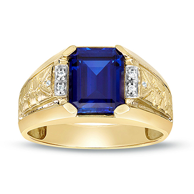<h4>sapphire & diamond dinner ring</h4>